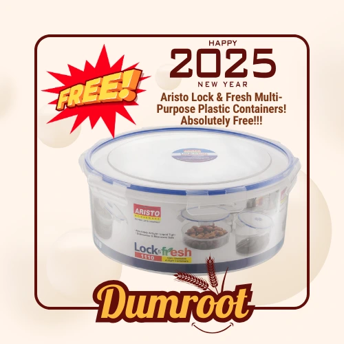 Dumroot Offer Free Aristo Lock & Fresh 1110 Multi-Purpose Plastic Containers